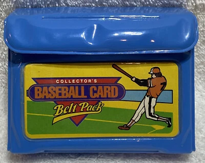1987 Vintage Tara Toy Corp. Collector’s Baseball Card Belt Pack Blue Case - Image 1 of 4