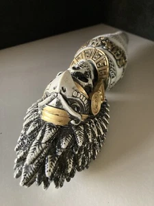 🌟Lote de mango de grifo de cerveza Agua Santa esqueleto calavera artesanía California Santa María - Imagen 1 de 8