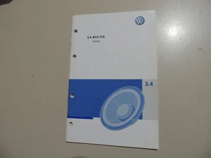 01.2008 VW Radio RCD 510 Bedienungs Betriebsanleitung Bordbuch - Picture 1 of 3
