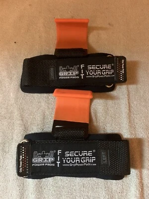 Power Weight Lifting Training Gym Hook Grips Straps Wrist Support Bandage - Image 1 of 3