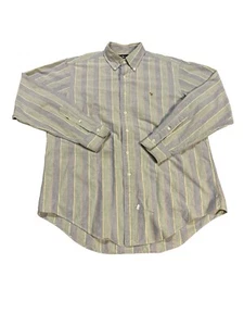 Ralph Lauren Button Down Hemd Mehrfarbig Streifen Größe L Pastell Vintage - Bild 1 von 5