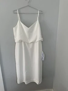 Dress The Population Alondra Sheath Dress Pencil WhiteNEW! Women's XXL Bridal - Picture 1 of 8