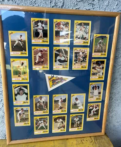 Yoo-Hoo Baseball Card Complete Framed Set 23" x 19" Sealed - Picture 1 of 3