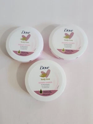 Crema facial y corporal Dove Body Love Beauty (3) 2,53 oz cada una Foto 1 de 4