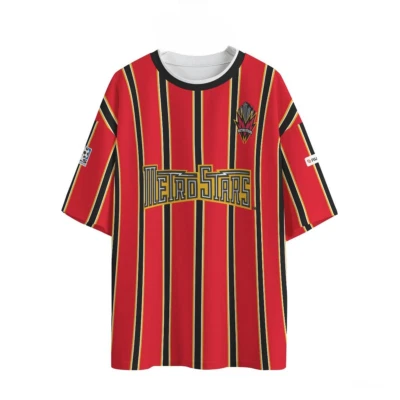 VF JERSEYS Metrostars - soccer jersey Replica Retro shirt, 1998 1999 home jersey