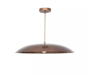 Plafoniera da incasso moderna 1 luce metà secolo - elegante sospensione ottone grezzo - Foto 1 di 6