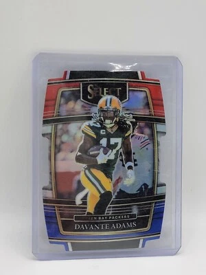 2021 Panini Select - Concourse Red & Blue Prizm Die-Cut #14 Davante Adams - Image 1 of 2