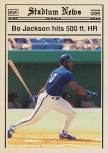 RARO-RARO ESTADIO-NOTICIAS BRILLANTE 500- pies.-HR Bo Jackson ROYALS Auburn TIGERS - Imagen 1 de 1