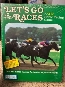 Vintage 1987 Parker Brothers Lets Go to The Races VHS Horse Race Game SEALED - Picture 1 of 2