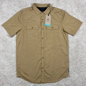 Prana Garvan Short Sleeve Button Down/Up Vented Shirt (Mens Small Tall) $69 RSP - Picture 1 of 13