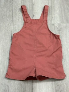 Old Navy Girls Pink Sleeveless Romper Shortalls Overalls Size 6 7 - Picture 1 of 6