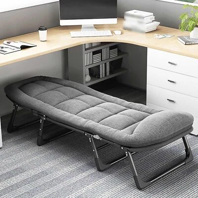 SENSCH Single Foldable Folding Bed & Mattress Guest Bed Heavy Duty Portable Large Bed