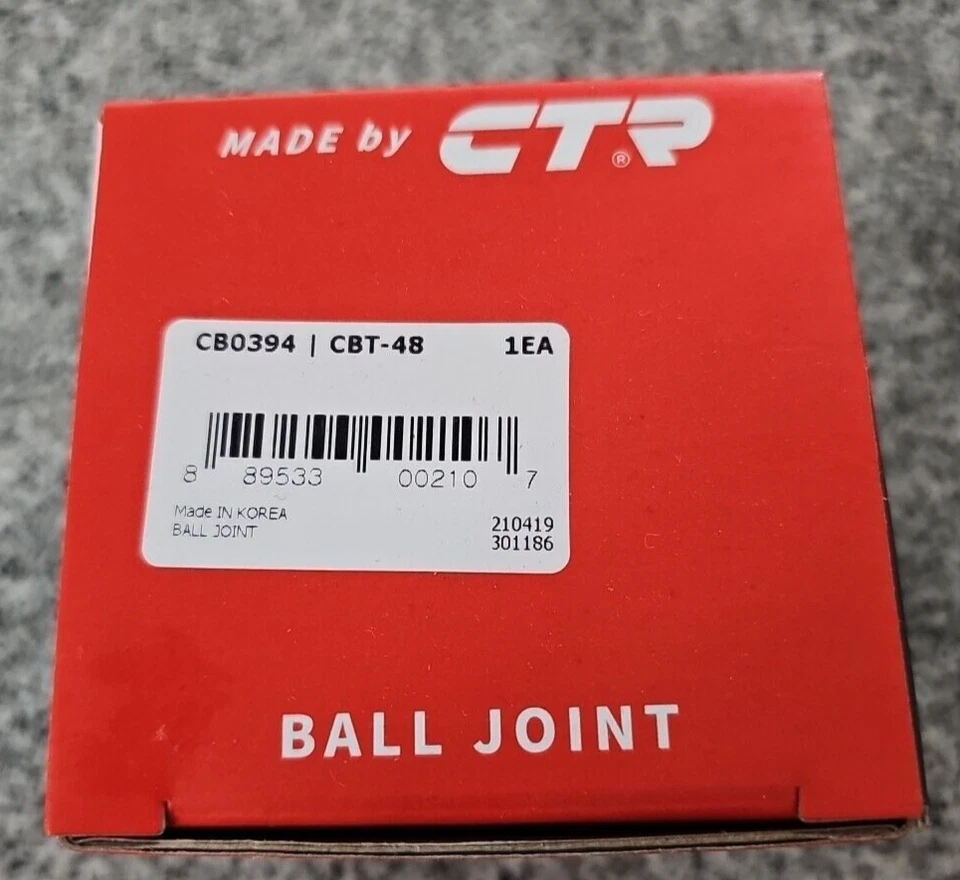 Rótula superior delantera premium proveedor CTR CB0394 para Toyota Tacoma 1995-2004 CTR CB0394 Foto 1 de 4