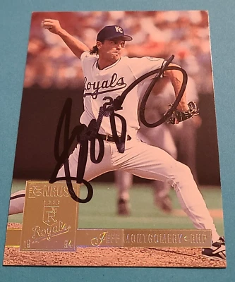 JEFF MONTGOMERY Signed 1994 Donruss Special Edition #82 KC Royals Autograph Auto - Image 1 of 3