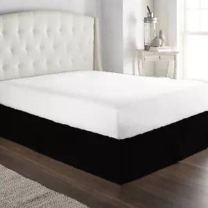Falda de cama de marca de 1 pieza AU Select longitud de gota tamaño y TC negra - Imagen 1 de 10