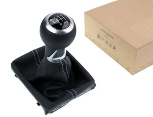 Original Audi A4 8K A5 8T Q5 Schaltknauf Schalthebelknopf S-Line Leder Soul NEU - Bild 1 von 4