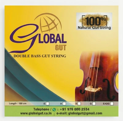 GlobalGut Upright Double Bass Gut Strings: "A String"(3.70mm) & 3/4 Size (180cm) - Image 1 of 3
