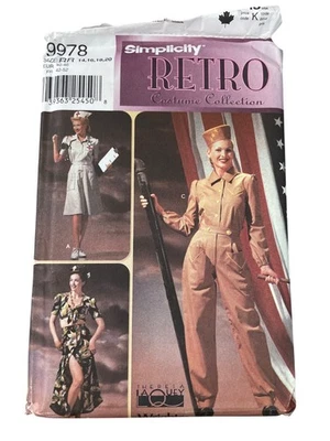 Simplicity Sewing Pattern 9978 Vintage Costume WWII NURSE JUMPSUIT PERFORMER - Image 1 of 4