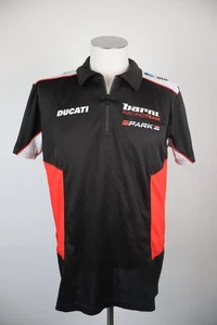 BARNI RACING TEAM MOTO SPARK DUCATI MAGLIA UOMO TG L MAN SPORT T-SHIRT POLO ZIP - Picture 1 of 11