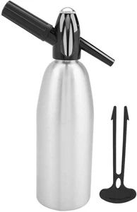 1L Bottiglia per Sifone Di Soda Alluminio Professionale Seltzer Gassato Bottigli - Foto 1 di 12