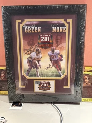 Autógrafo Darrell verde y artístico monje enmarcado. Como nuevo. Con holograma de autenticidad. Foto 1 de 3