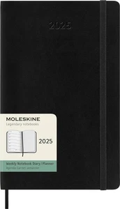 Moleskine 2025 Wochenplaner groß schwarz fester Softcover mit Notizseiten - Bild 1 von 8