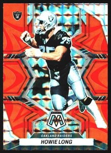Howie Long 2022 Panini Mosaic Reactive Orange Prizm Oakland Raiders #243 - Imagen 1 de 2