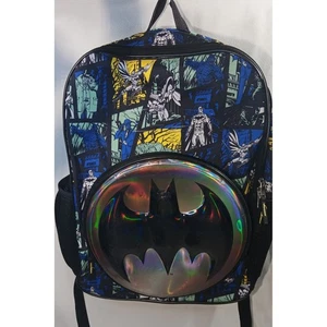 Batman Backpack Comic Book Style Superhero Kids School Bag Large - Picture 1 of 7