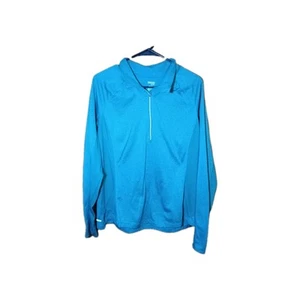 Danskin Now Semi Fitted Zip Dri More Yoga Jacket Womens XL Thumb Holes Green  - Picture 1 of 6