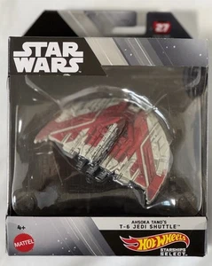 Hot Wheels Star Wars Starships Select AHSOKA T-6 JEDI SHUTTLE #27 HHR14 NEW - Picture 1 of 6