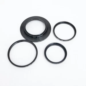 Various 5 piece Lens Filter Adapters 43-46, 49-52, 49-72, 52-72, 62-58 - Picture 1 of 2