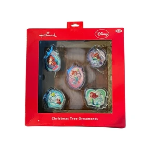 Hallmark Disney La Sirenita Árbol de Navidad Adornos Con Caja Juego de 5 - Imagen 1 de 6