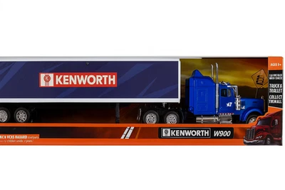 Kenworth W900 Camion Rimorchio 1:43 Die-Cast Model Long Haul Trucker Boxed - Immagine 1 di 3