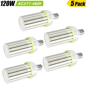 5 X 120W LED Corn Lights 277-480V Commercial Warehouse Industrial Lamp 6000K E39 - Picture 1 of 10