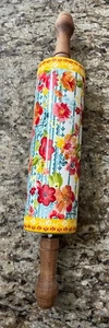 Pioneer Woman Wildflower Whimsy Ceramic Rolling Pin HTF Excellent Condition RARE - Picture 1 of 4