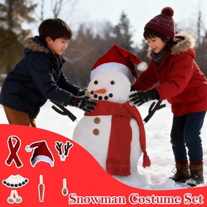 Wooden Christmas Snowman Dressing Set - Picture 1 of 28