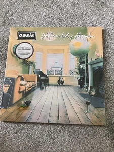 OASIS Definitely Maybe 30th Anniversary 2LP Strawberries & Cream Vinyl BRAND NEW - Picture 1 of 6