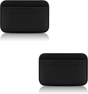 2 peças organizador de bolso lateral universal para carro, bolsa de bolso para carro de couro ecológico celular - Imagem 1 de 4
