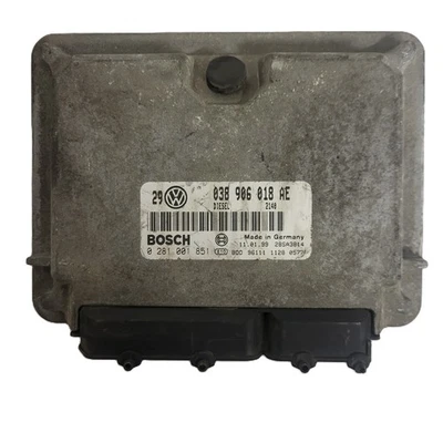 VW GOLF 4 ECU / 038906018AE / 0281001851 / BOSCH - Immagine 1 di 3