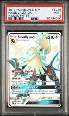2019 POKEMON SUN & MOON HIDDEN FATES #SV79 FULL ART/SILVALLY GX PSA 9 - Image 1 of 2
