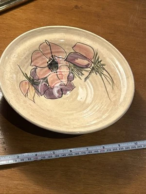Vintage Portmadoc Welsh Studio Pottery Flowers Floral Design Bowl EA - Image 1 of 4