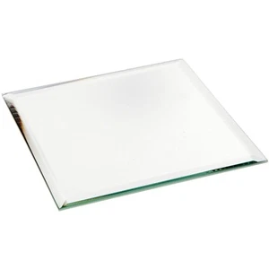Plymor 4" Square, 3mm Thick Beveled Glass Mirror - Picture 1 of 1
