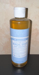 Dr. Bronner's Pure-Castile Magic Liquid Soap (Baby Unscented, 8 Ounce) - Picture 1 of 1