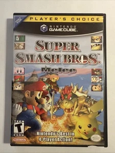 Super Smash Bros Melee (Nintendo GameCube) Game / Original Case - No Manual - Picture 1 of 6