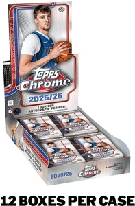 2025-26 TOPPS CHROME BASKETBALL - FACTORY SEALED - 12 BOX HOBBY CASE PRE SALE . - Bild 1 von 1