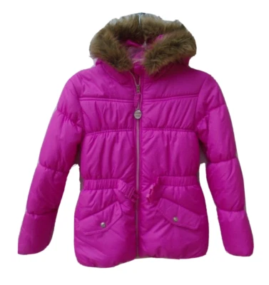 Rothschild Girl's Parka Puffer Jacket W/ Faux Fur Hood Girl's Size XL (16) Pink - Image 1 of 4