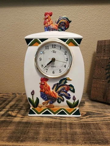 Rooster Ceramic Clock Cover