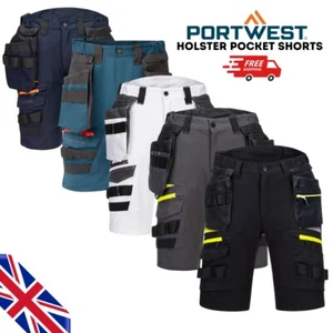 PORTWEST HERREN HOLSTER TASCHENSHORTS: ABNEHMBARE ARBEITSKLEIDUNG SOMMERSHORTS - DX4 - Bild 1 von 11