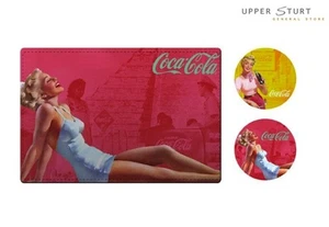 Coca Cola Set of 2 Placemats and 2 Coasters Cork Backing Pin Ups FREE DELIVERY - Picture 1 of 1