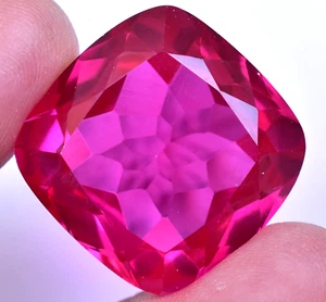 83.55 Ct Natural Mogok Rose Pink Ruby Cushion Shape Flawless Certified Gemstone - Picture 1 of 7